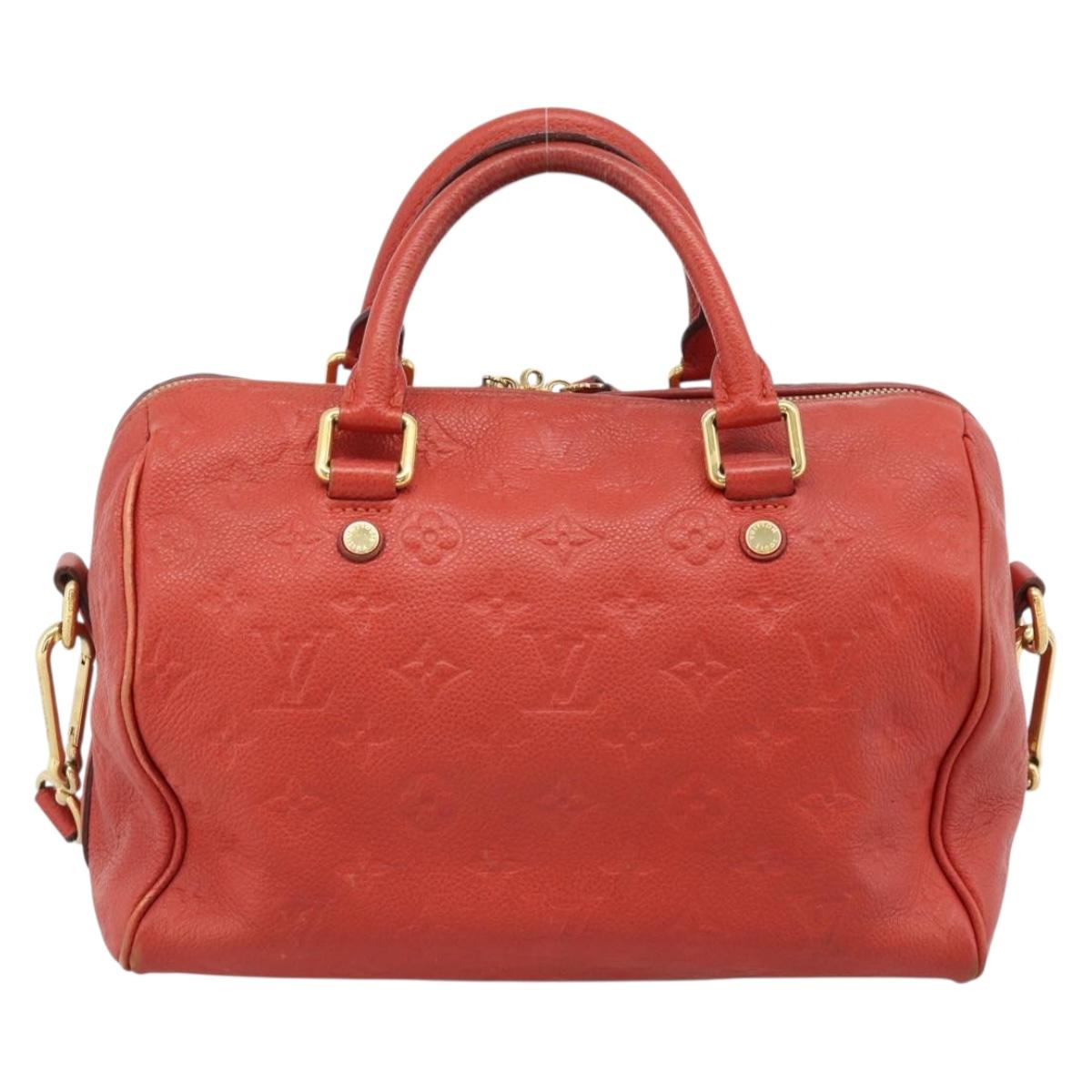 LOUIS VUITTON Monogram Empreinte Speedy Bandouliere 25 Orian M40758 Auth ep15301