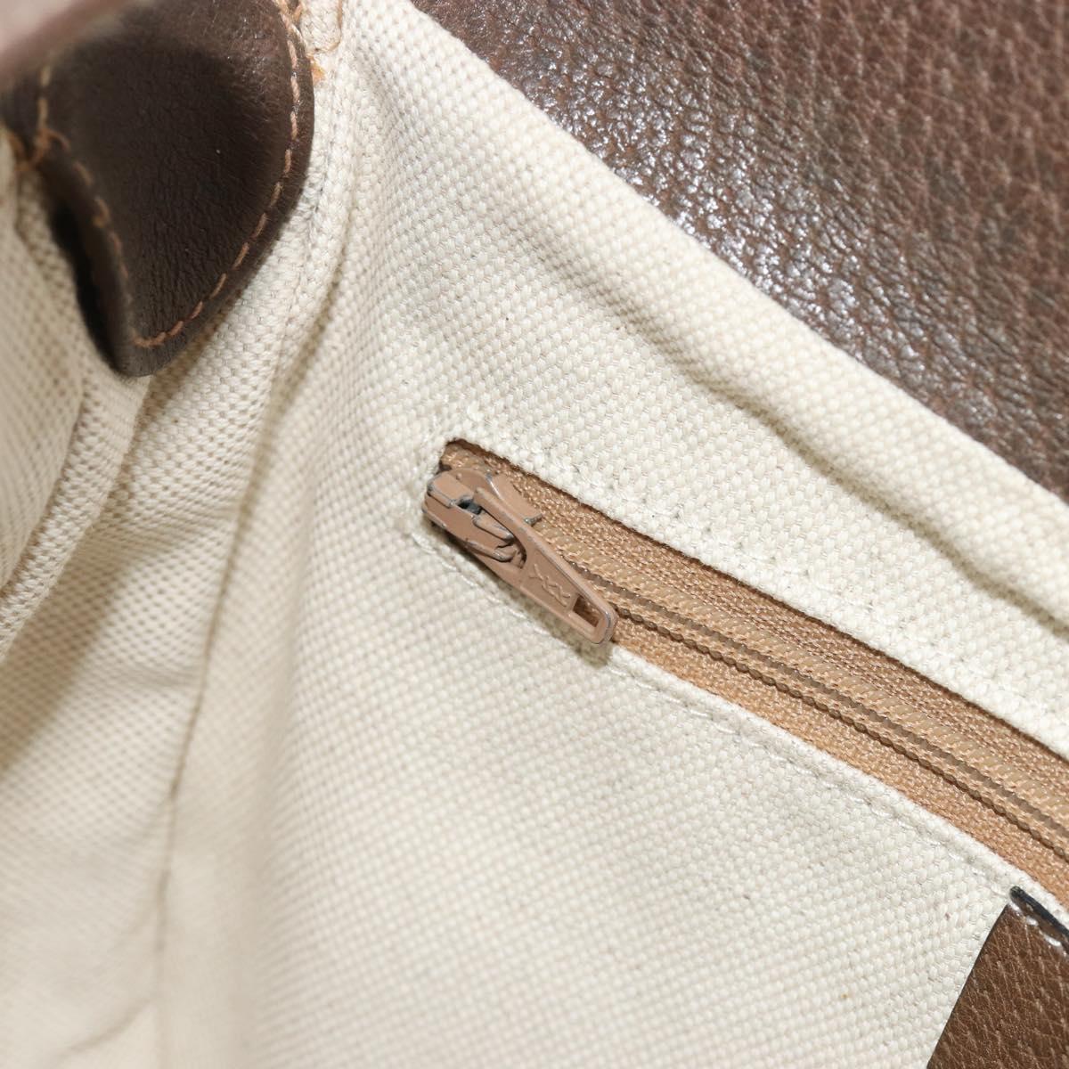 GUCCI GG Supreme Shoulder Bag PVC Leather Beige Gold Tone 10 02 056 Auth ep15307