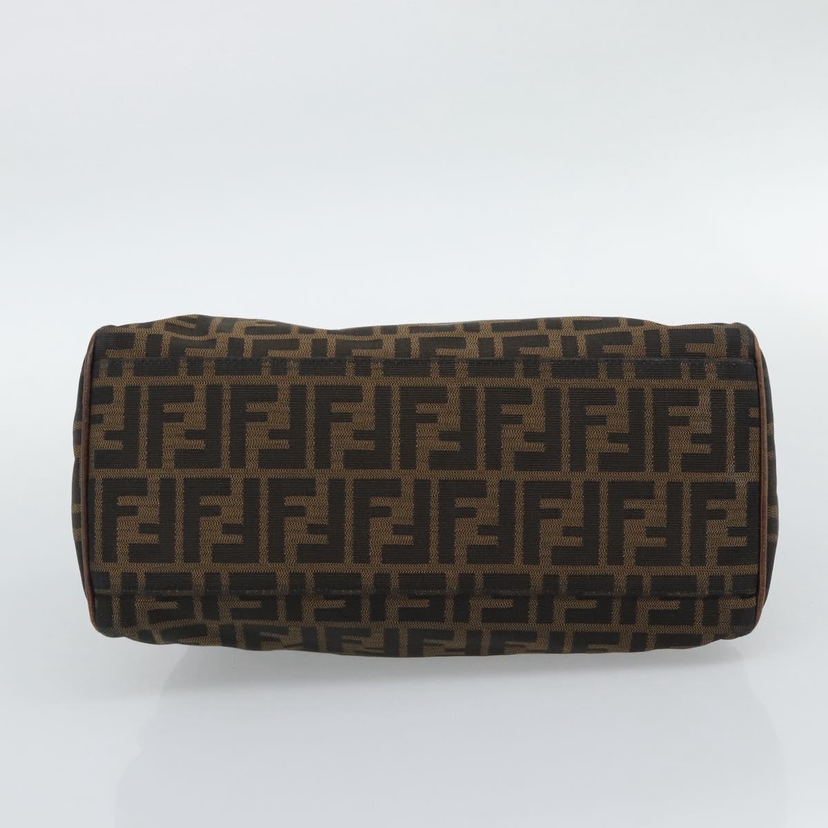 FENDI Zucca Canvas Hand Bag Brown 8BN157 Auth ep15313