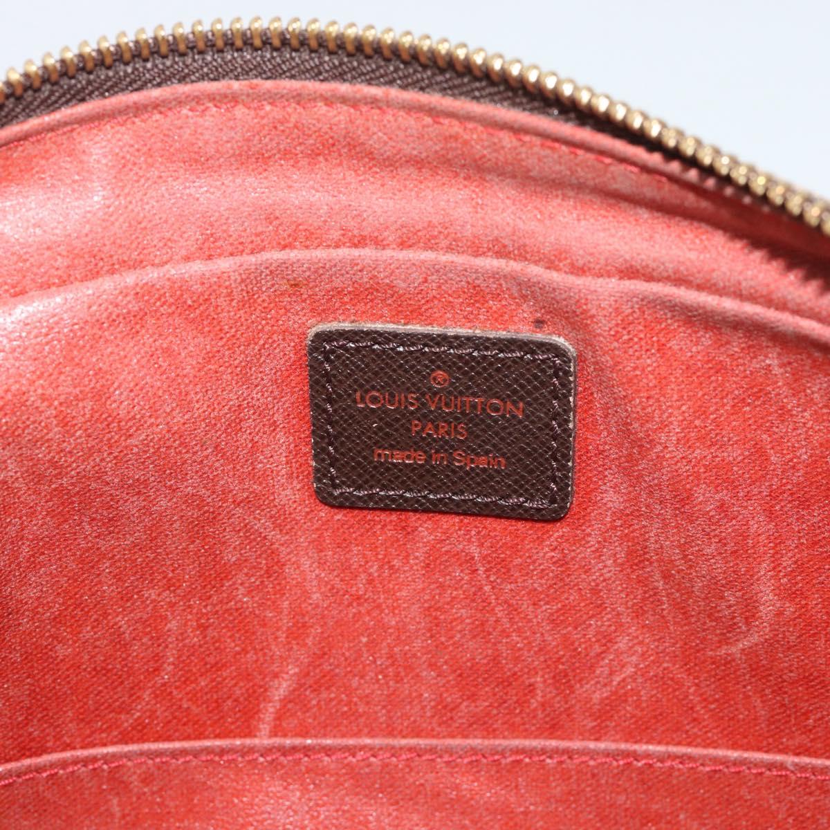 LOUIS VUITTON Damier Ebene Trousse Toilette 25 Clutch Bag N47623 LV Auth ep15320
