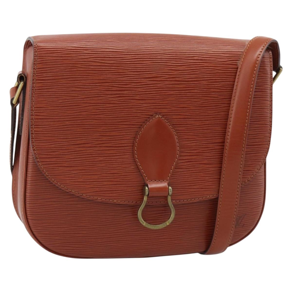 LOUIS VUITTON Epi Saint Cloud GM Shoulder Bag Brown M52193 LV Auth ep15325