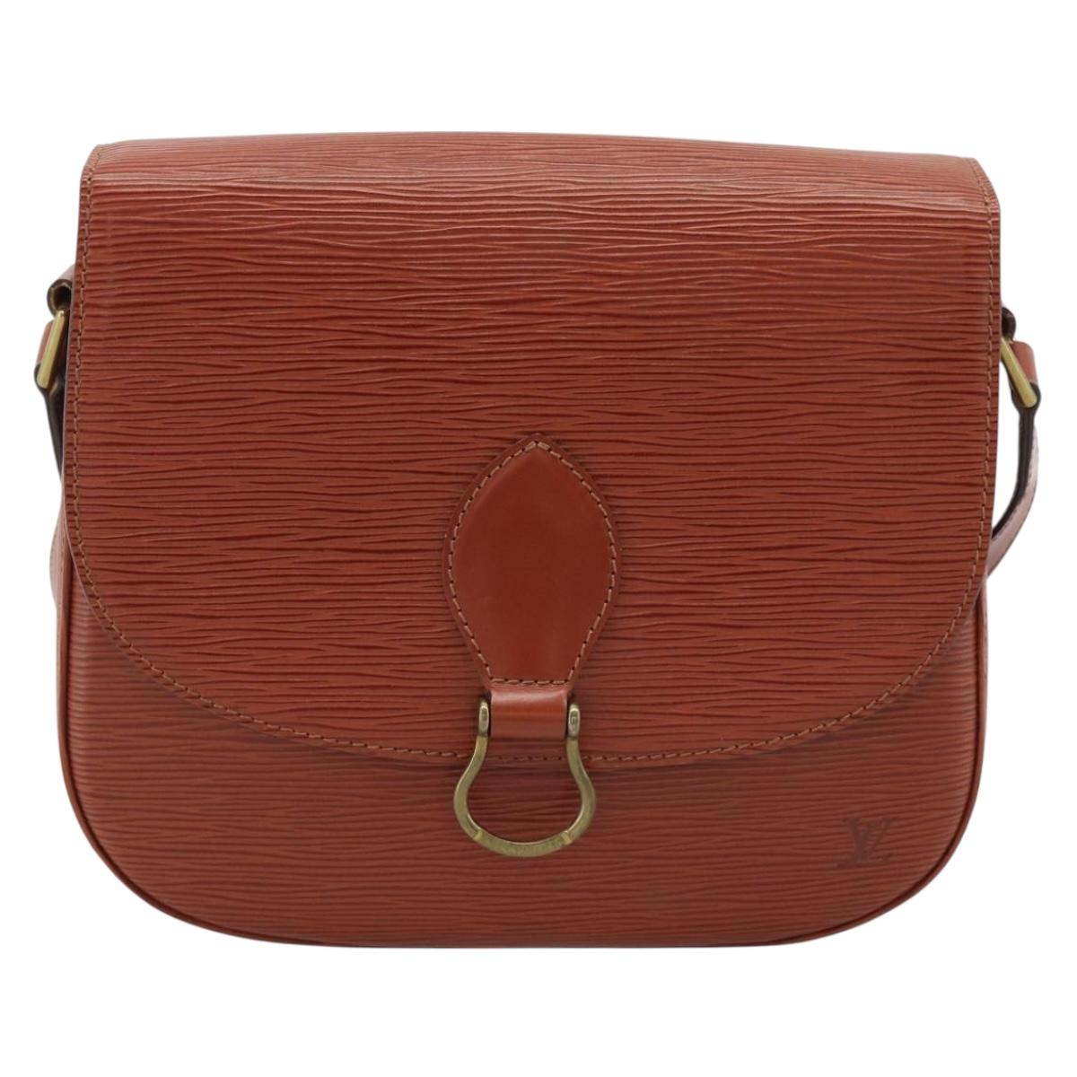 LOUIS VUITTON Epi Saint Cloud GM Shoulder Bag Brown M52193 LV Auth ep15325