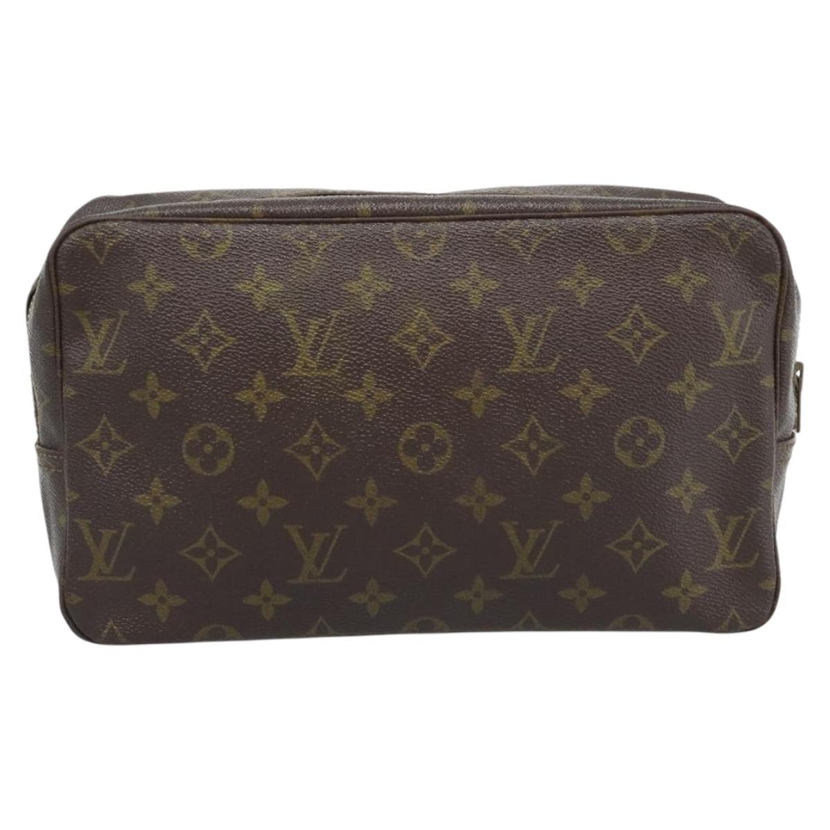 LOUIS VUITTON Monogram Trousse Toilette 28 Clutch Bag M47522 LV Auth ep15332