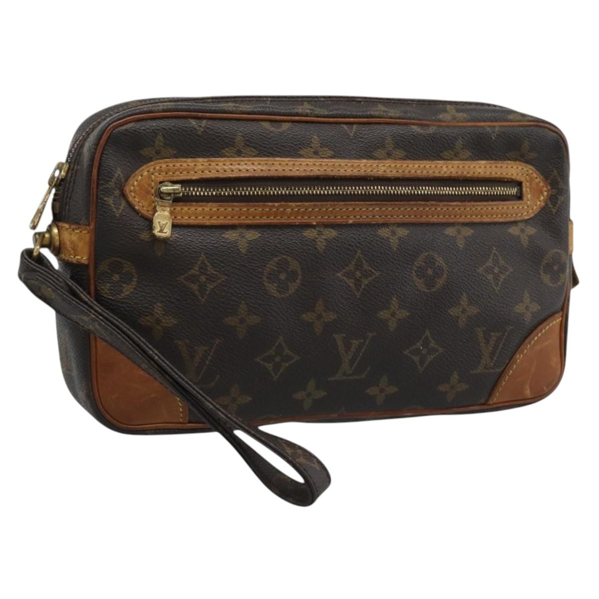 LOUIS VUITTON Monogram Marly Dragonne GM Clutch Bag M51825 LV Auth ep15334