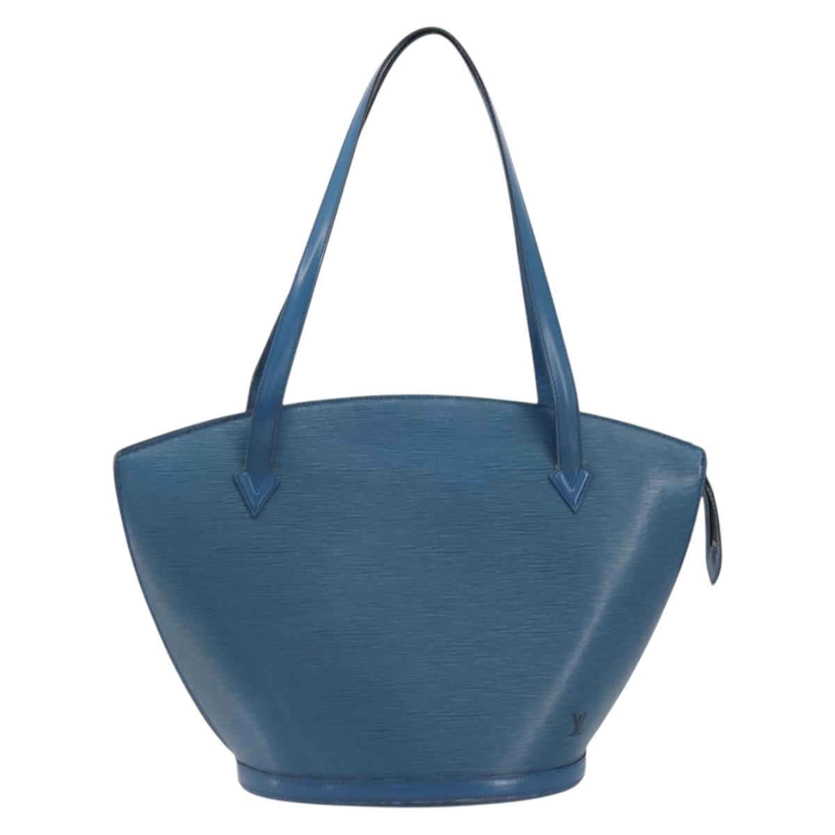 LOUIS VUITTON Epi Saint Jacques Shopping Shoulder Bag Blue M52275 Auth ep15342