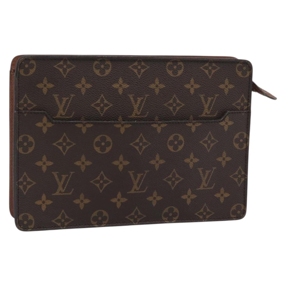 LOUIS VUITTON Monogram Pochette Homme Clutch Bag M51795 LV Auth ep15346