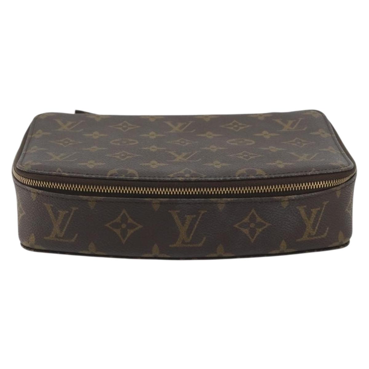 LOUIS VUITTON Monogram Poche Monte Carlo Jewelry Box M47352 LV Auth ep15351A