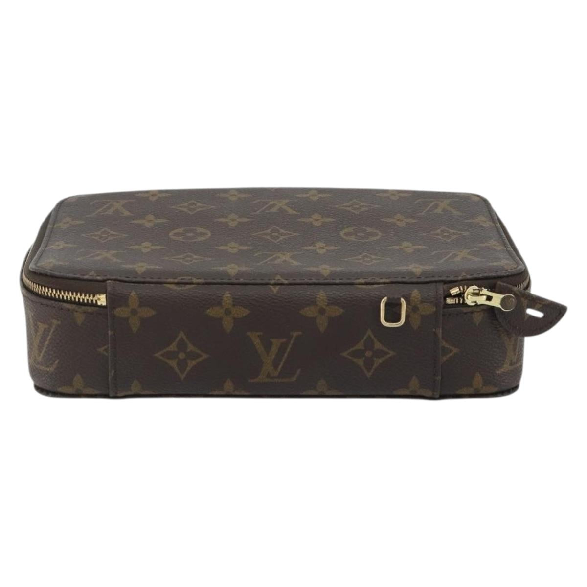 LOUIS VUITTON Monogram Poche Monte Carlo Jewelry Box M47352 LV Auth ep15351A