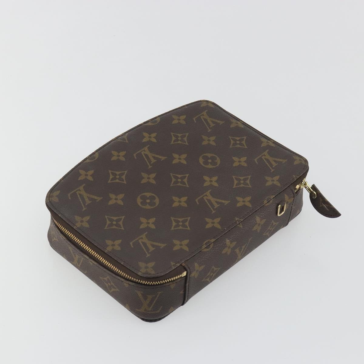 LOUIS VUITTON Monogram Poche Monte Carlo Jewelry Box M47352 LV Auth ep15351A