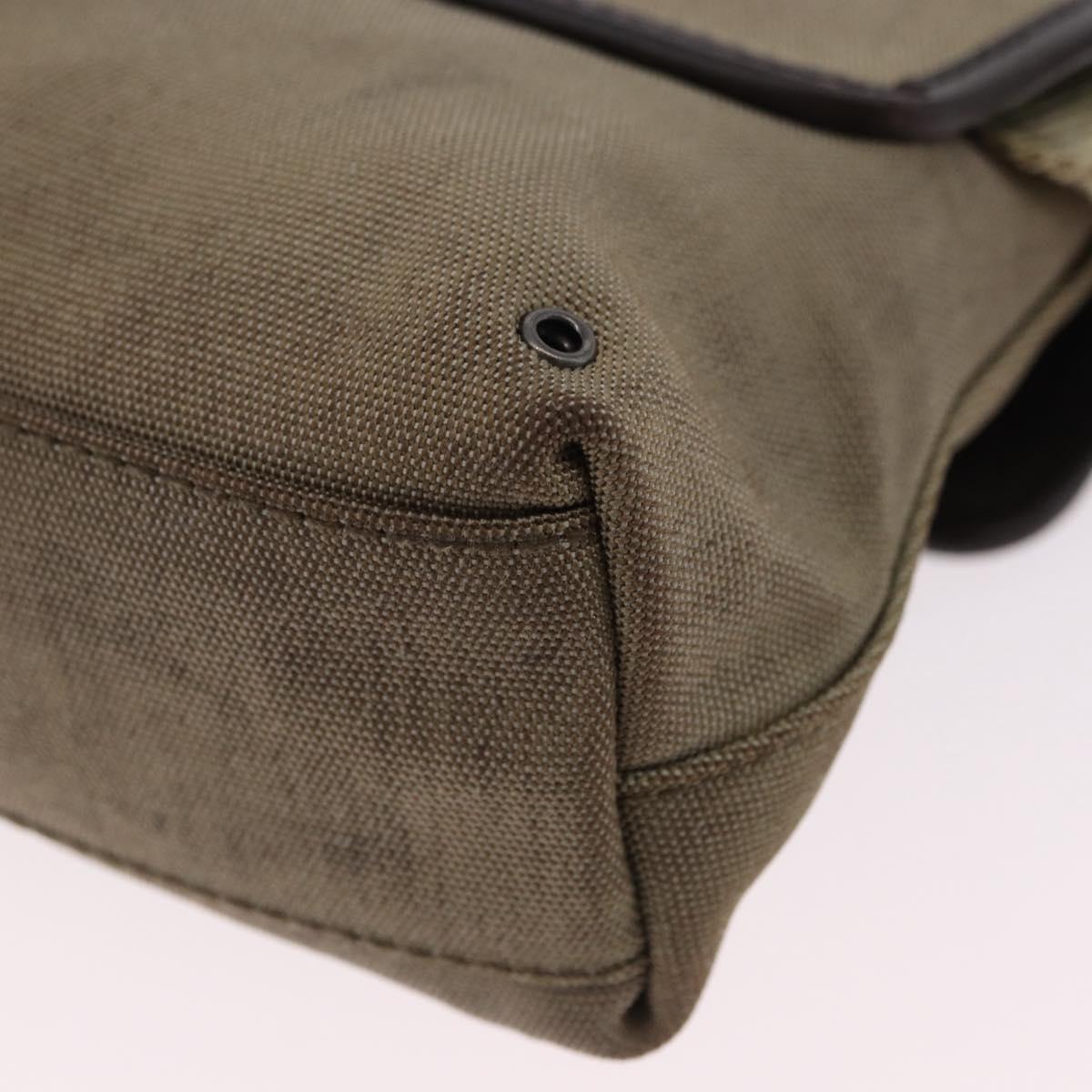 GUCCI Waist Bag Canvas Beige Silver 92543 Auth ep15357