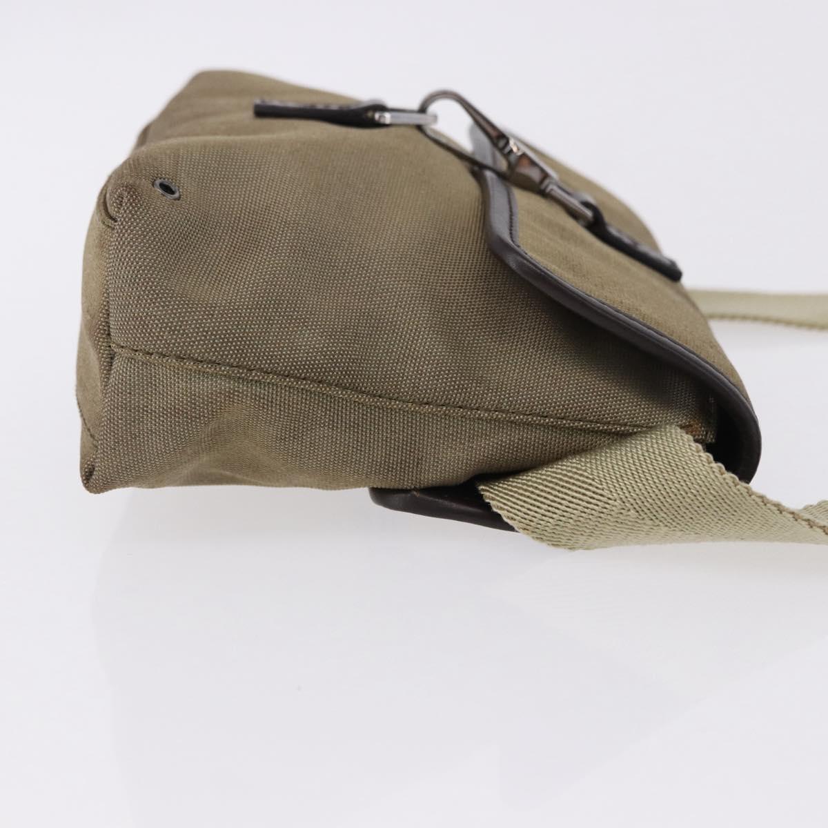 GUCCI Waist Bag Canvas Beige Silver 92543 Auth ep15357