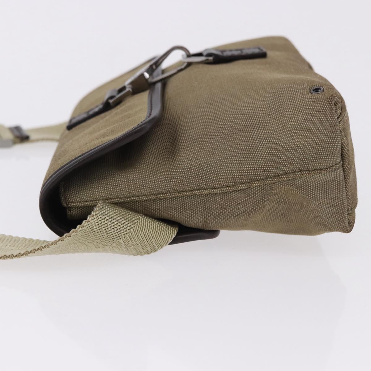 GUCCI Waist Bag Canvas Beige Silver 92543 Auth ep15357