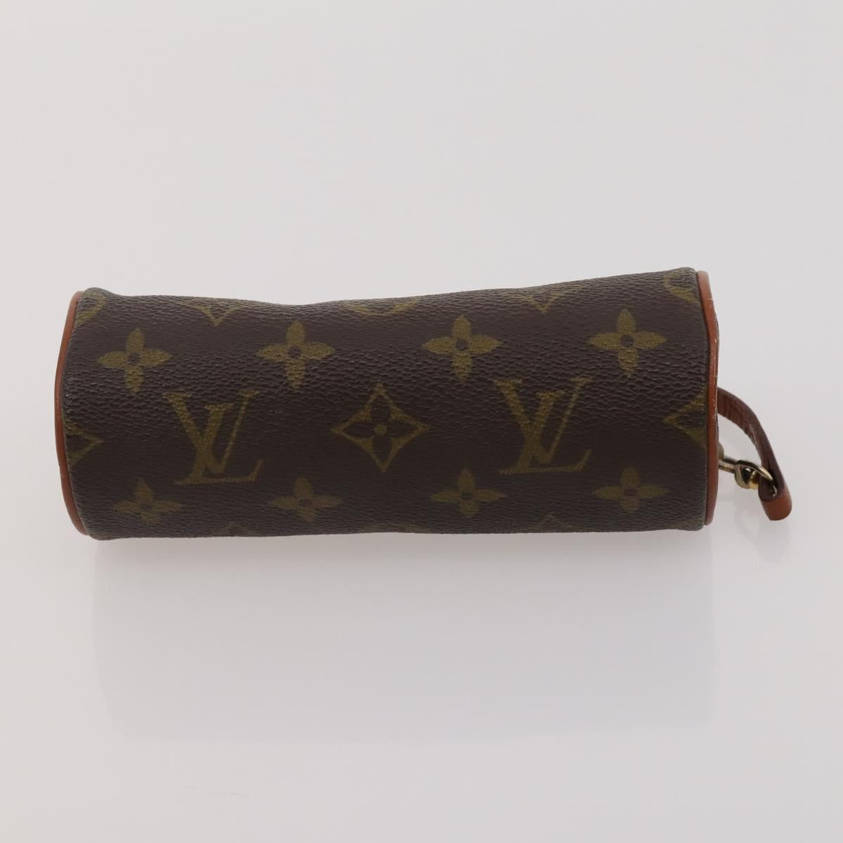 LOUIS VUITTON Gucci Cartier Pouch Hand Bag Leather PVC 3 Set Black Auth ep15365