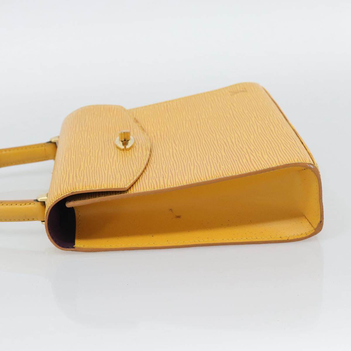 LOUIS VUITTON Epi Malesherbes Hand Bag Tassili Yellow M52379 LV Auth ep15379