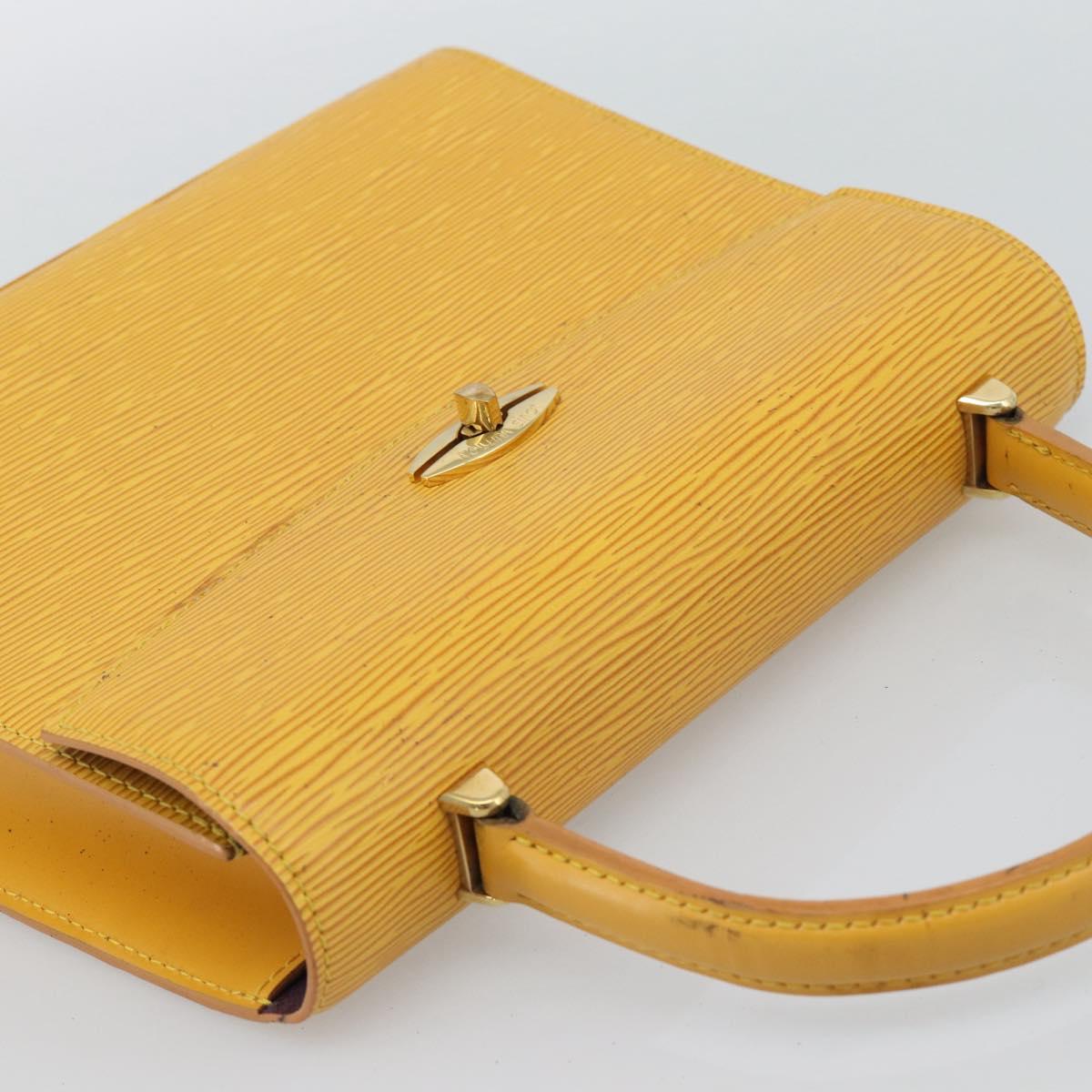 LOUIS VUITTON Epi Malesherbes Hand Bag Tassili Yellow M52379 LV Auth ep15379
