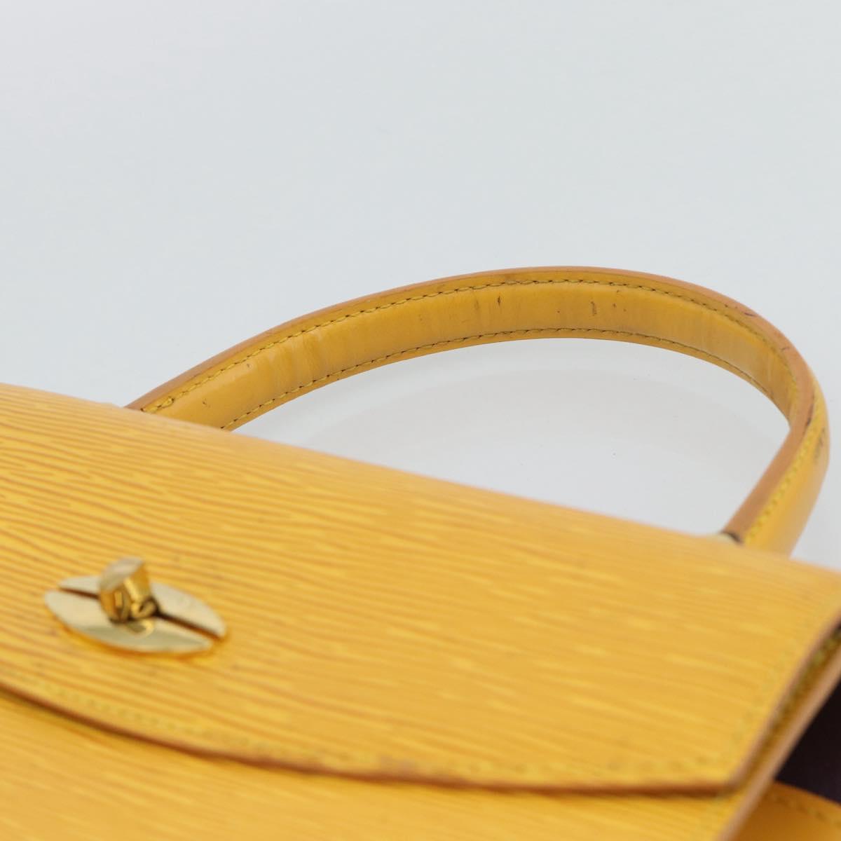 LOUIS VUITTON Epi Malesherbes Hand Bag Tassili Yellow M52379 LV Auth ep15379