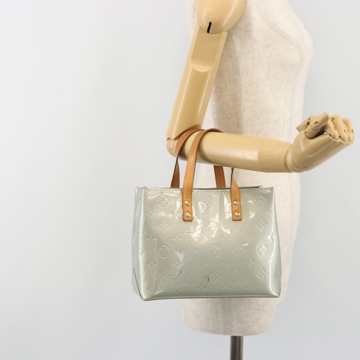 LOUIS VUITTON Monogram Vernis Reade PM Hand Bag Gris M91145 LV Auth ep15380