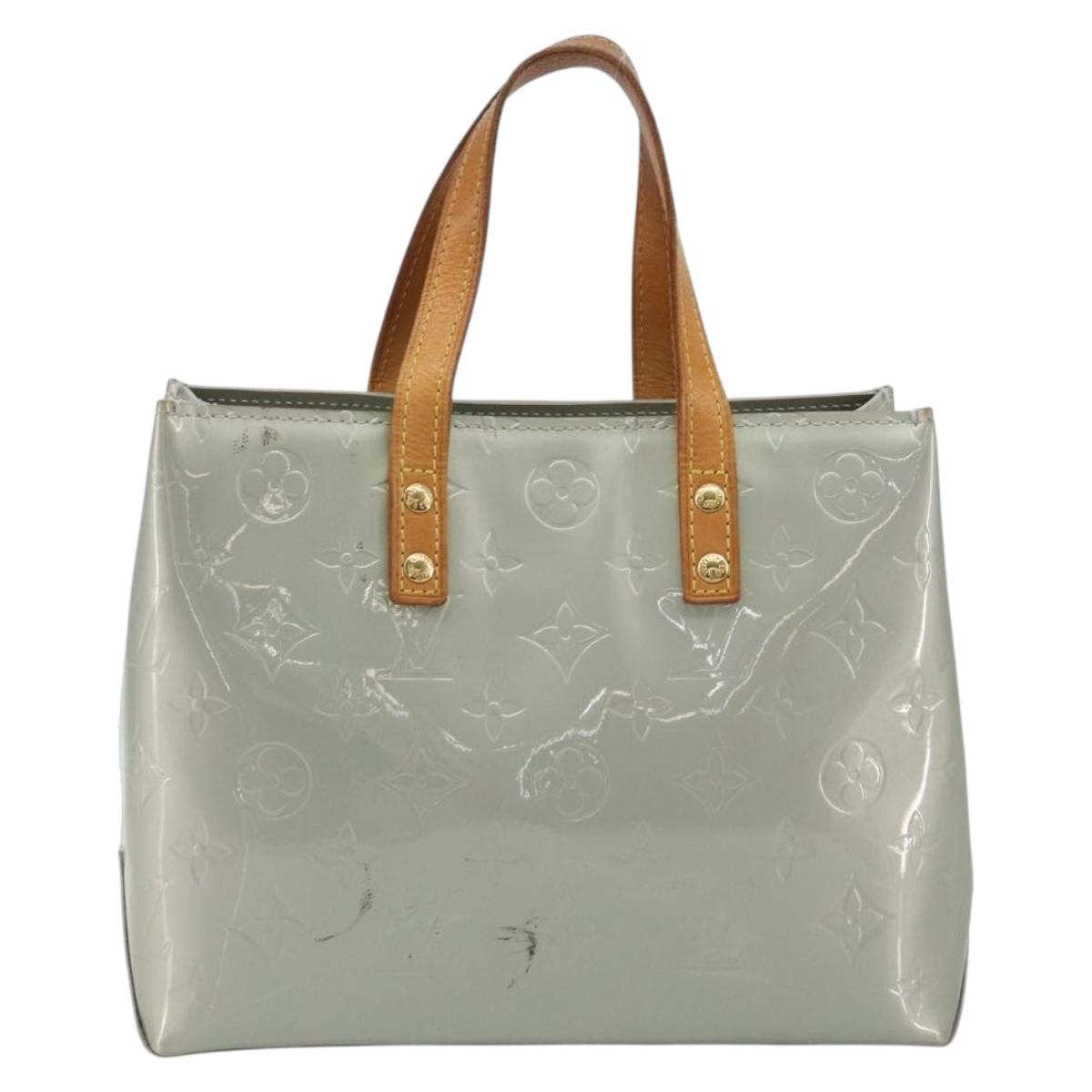 LOUIS VUITTON Monogram Vernis Reade PM Hand Bag Gris M91145 LV Auth ep15380