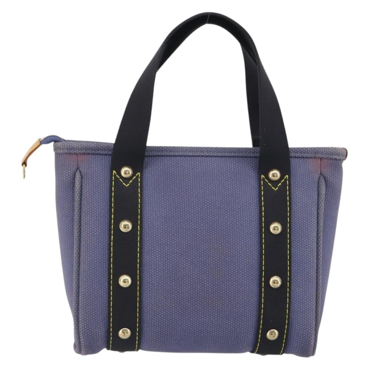 LOUIS VUITTON Antigua Cabas PM Tote Bag Blue M40090 LV Auth ep15401