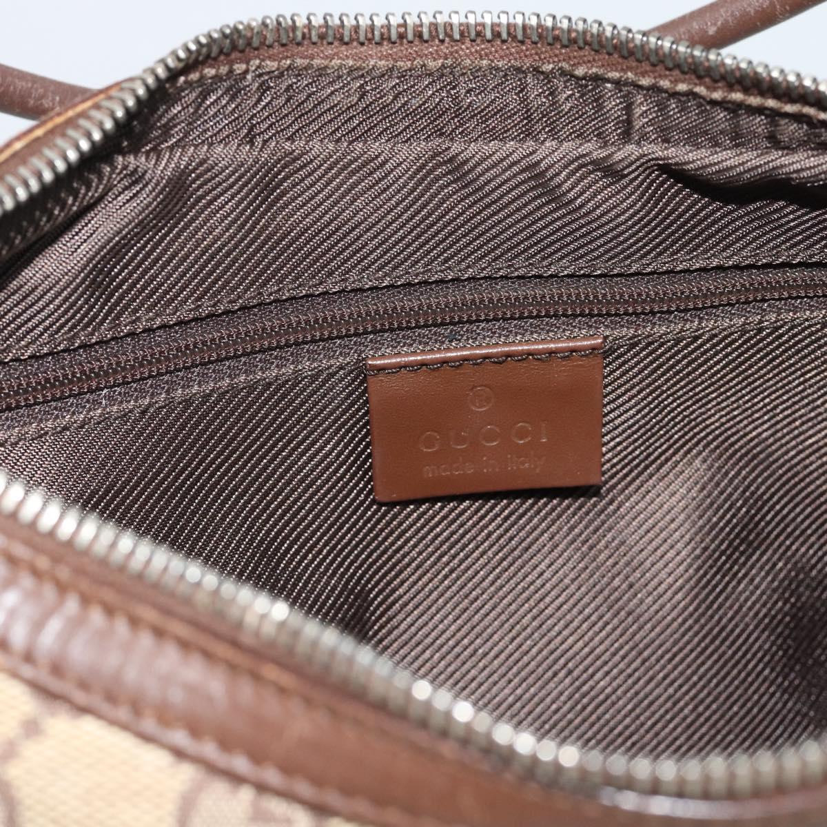 GUCCI GG Canvas Shoulder Bag Beige Silver 001 3812 Auth ep15414A