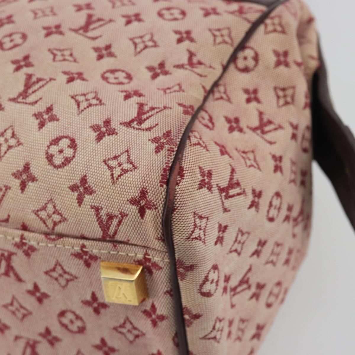 LOUIS VUITTON Monogram Mini Josephine PM Hand Bag Red M92216 LV Auth ep15415