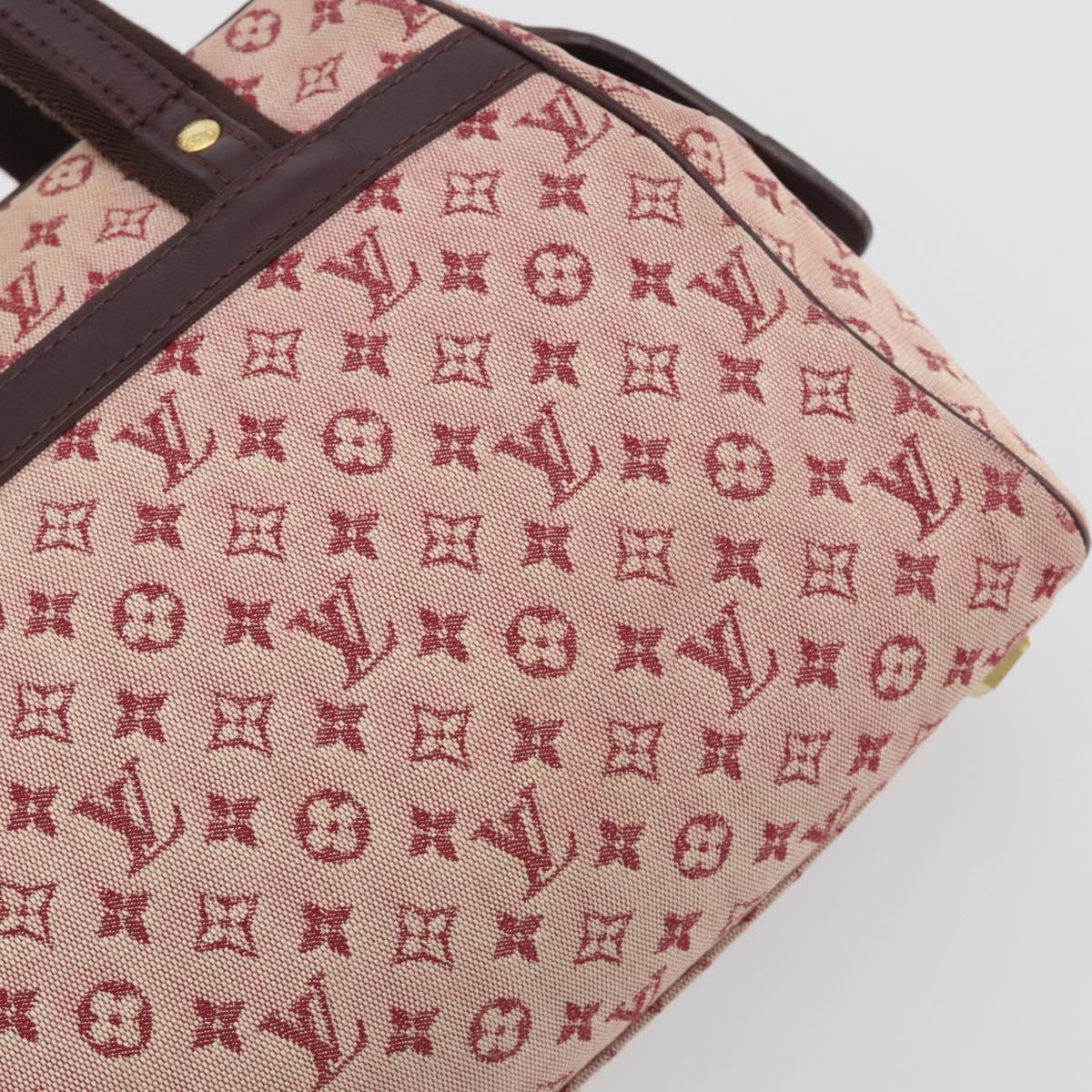 LOUIS VUITTON Monogram Mini Josephine PM Hand Bag Red M92216 LV Auth ep15415