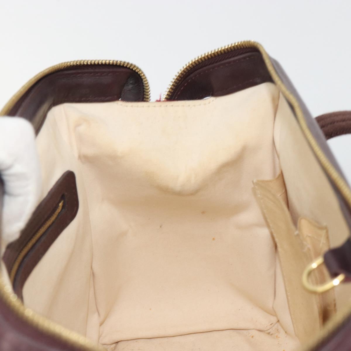 LOUIS VUITTON Monogram Mini Josephine PM Hand Bag Red M92216 LV Auth ep15415