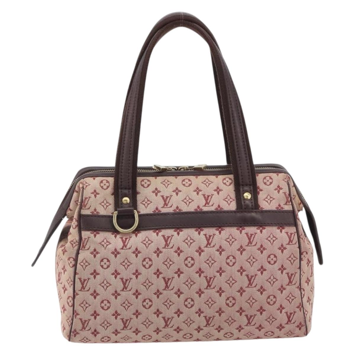 LOUIS VUITTON Monogram Mini Josephine PM Hand Bag Red M92216 LV Auth ep15415