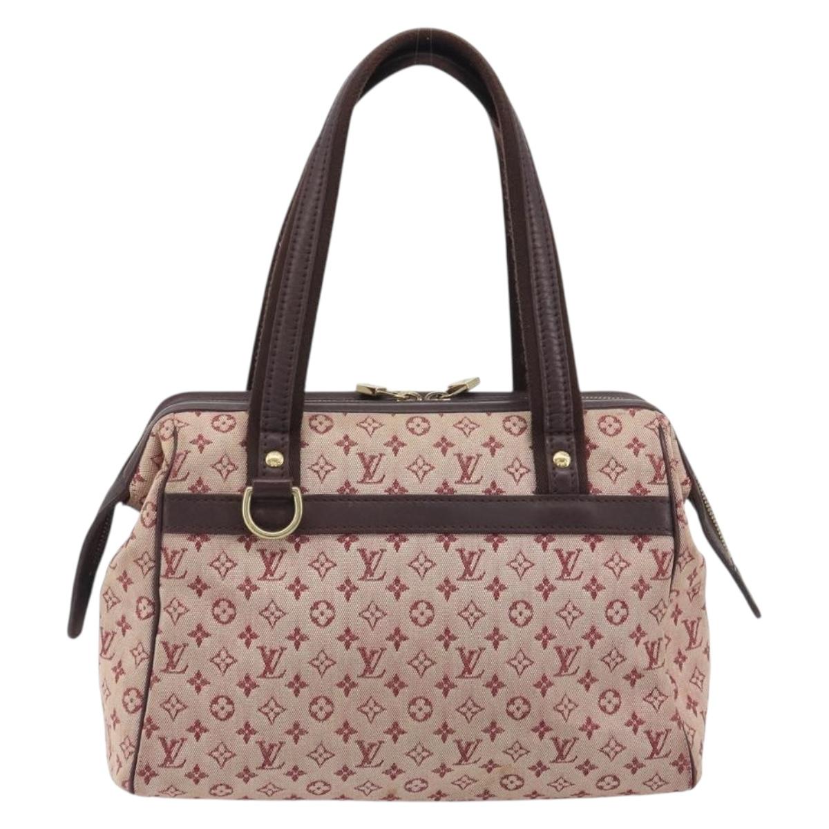 LOUIS VUITTON Monogram Mini Josephine PM Hand Bag Red M92216 LV Auth ep15415