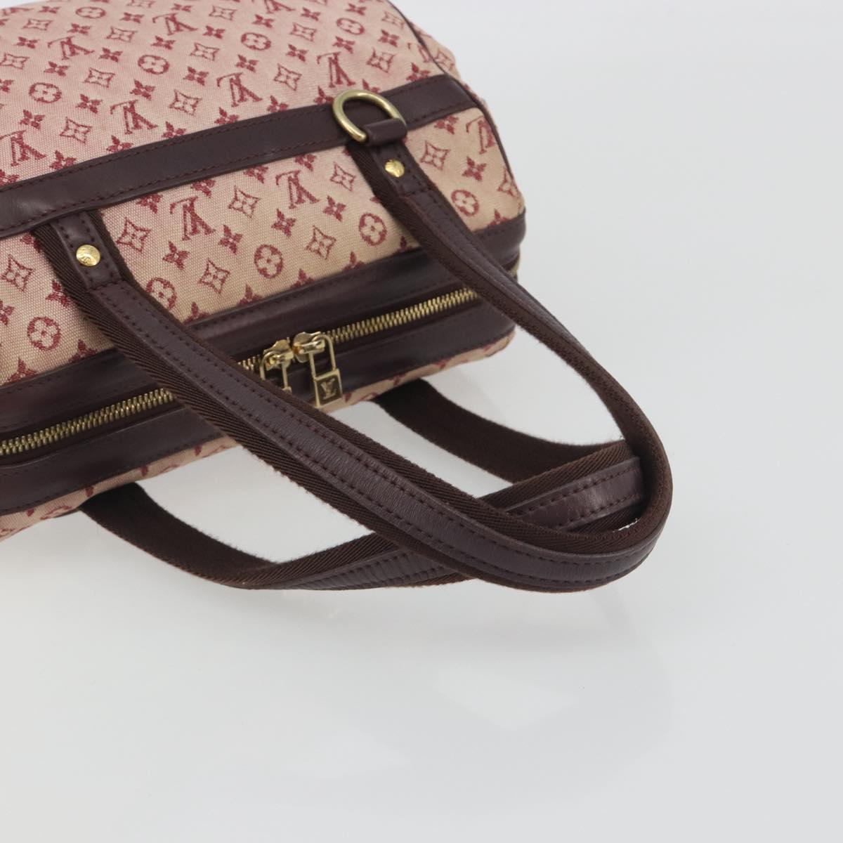 LOUIS VUITTON Monogram Mini Josephine PM Hand Bag Red M92216 LV Auth ep15415