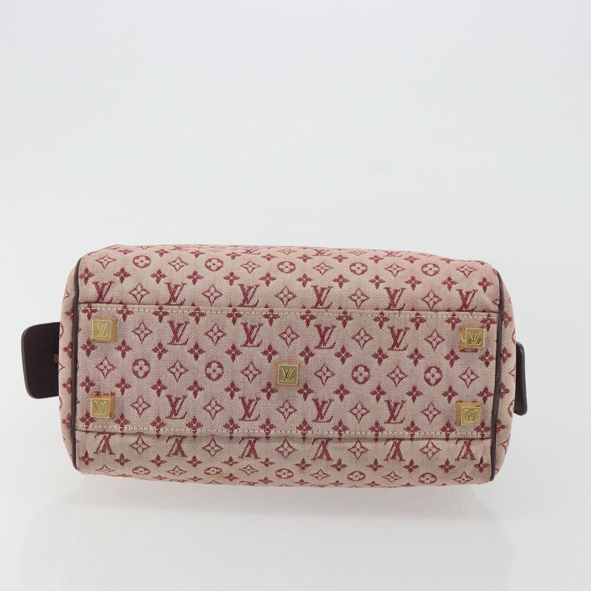 LOUIS VUITTON Monogram Mini Josephine PM Hand Bag Red M92216 LV Auth ep15415