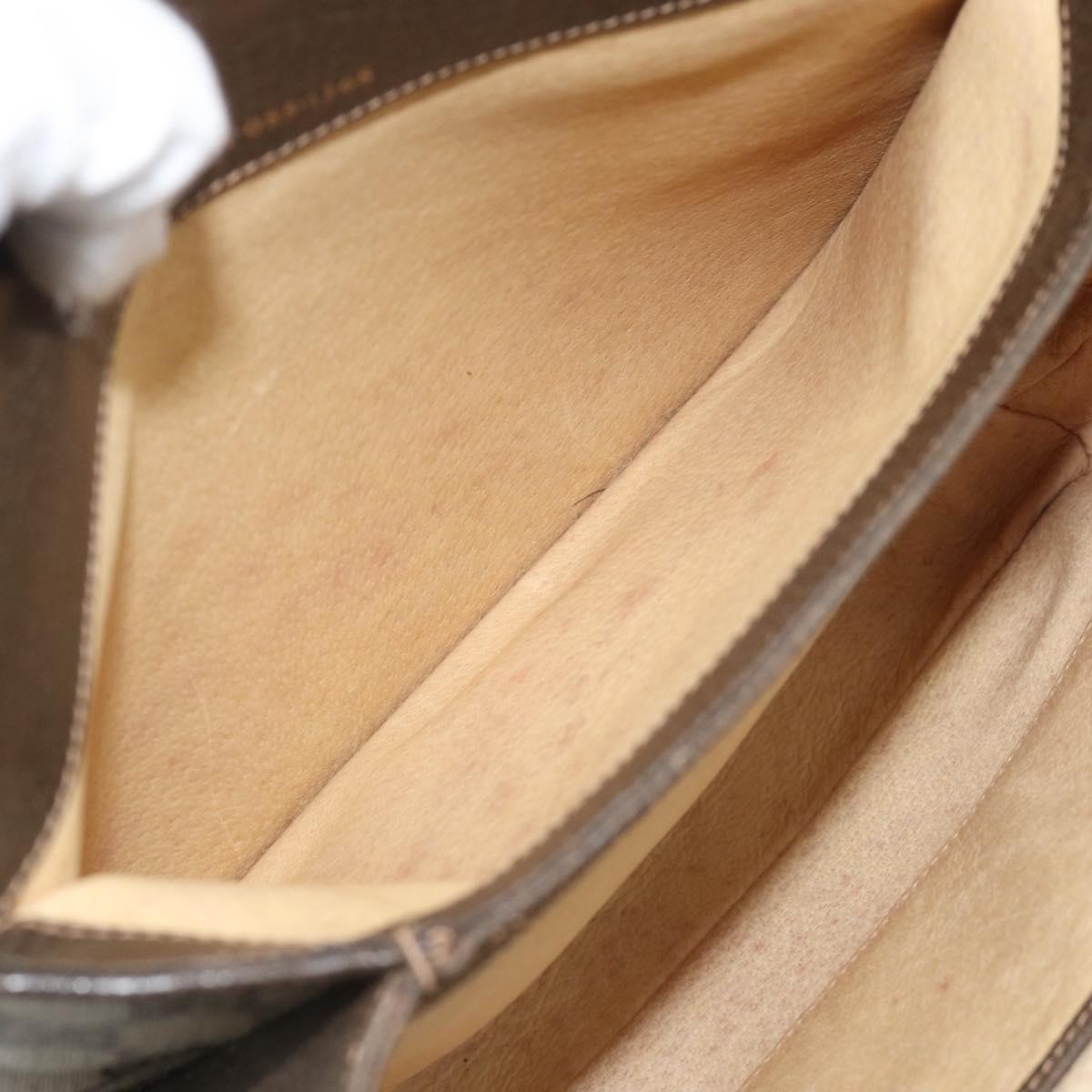 GUCCI GG Supreme Hand Bag PVC Leather Beige Gold Tone 001 085 1368 Auth ep15420