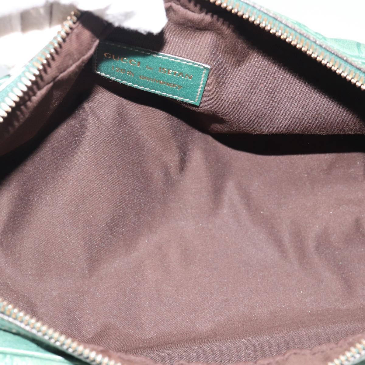 GUCCI GuccissimaGG Shoulder Bag Leather Green Gold Tone 159407 Auth ep15422V