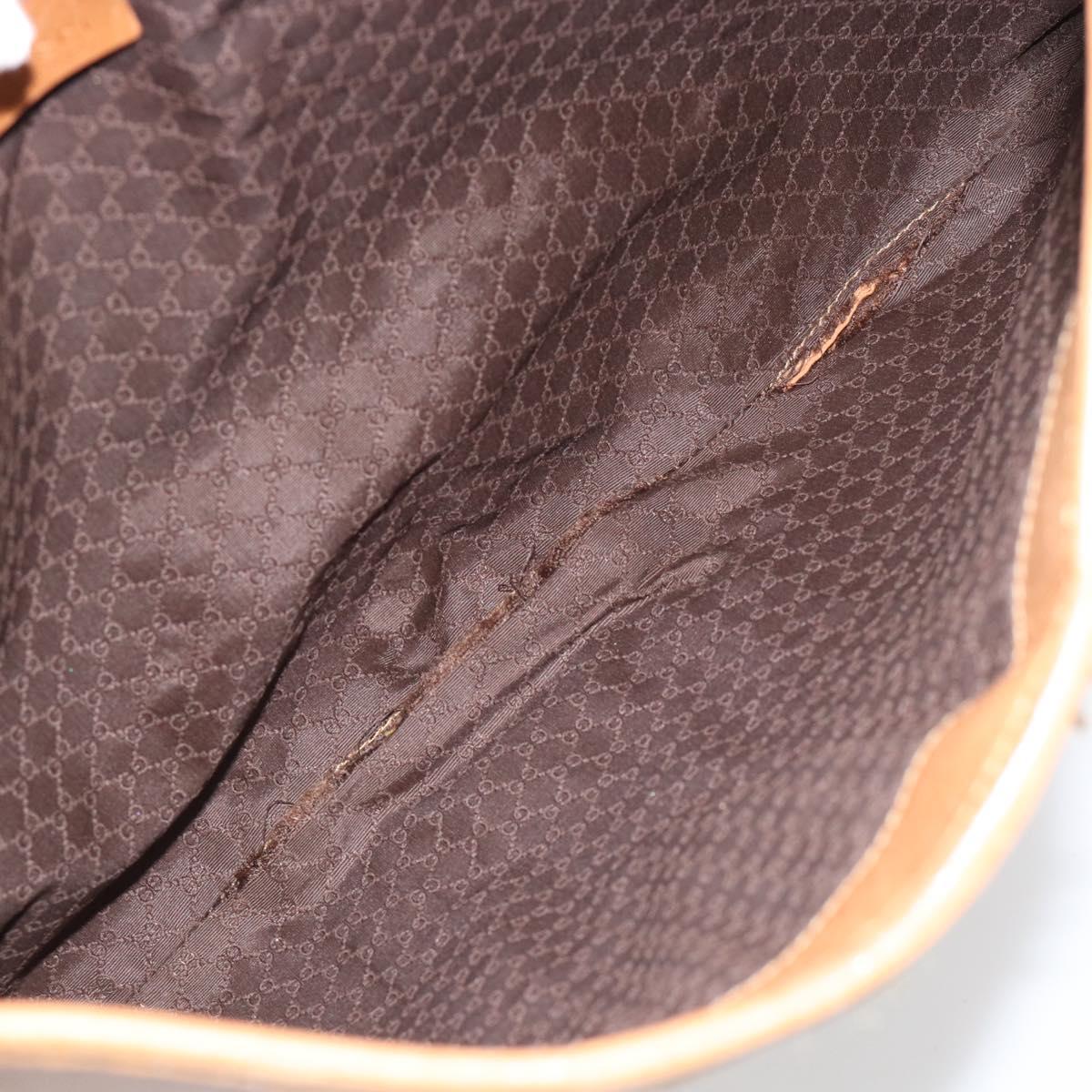 GUCCI Jackie Hand Bag Leather Beige Gold Tone 001 4312 Auth ep15425