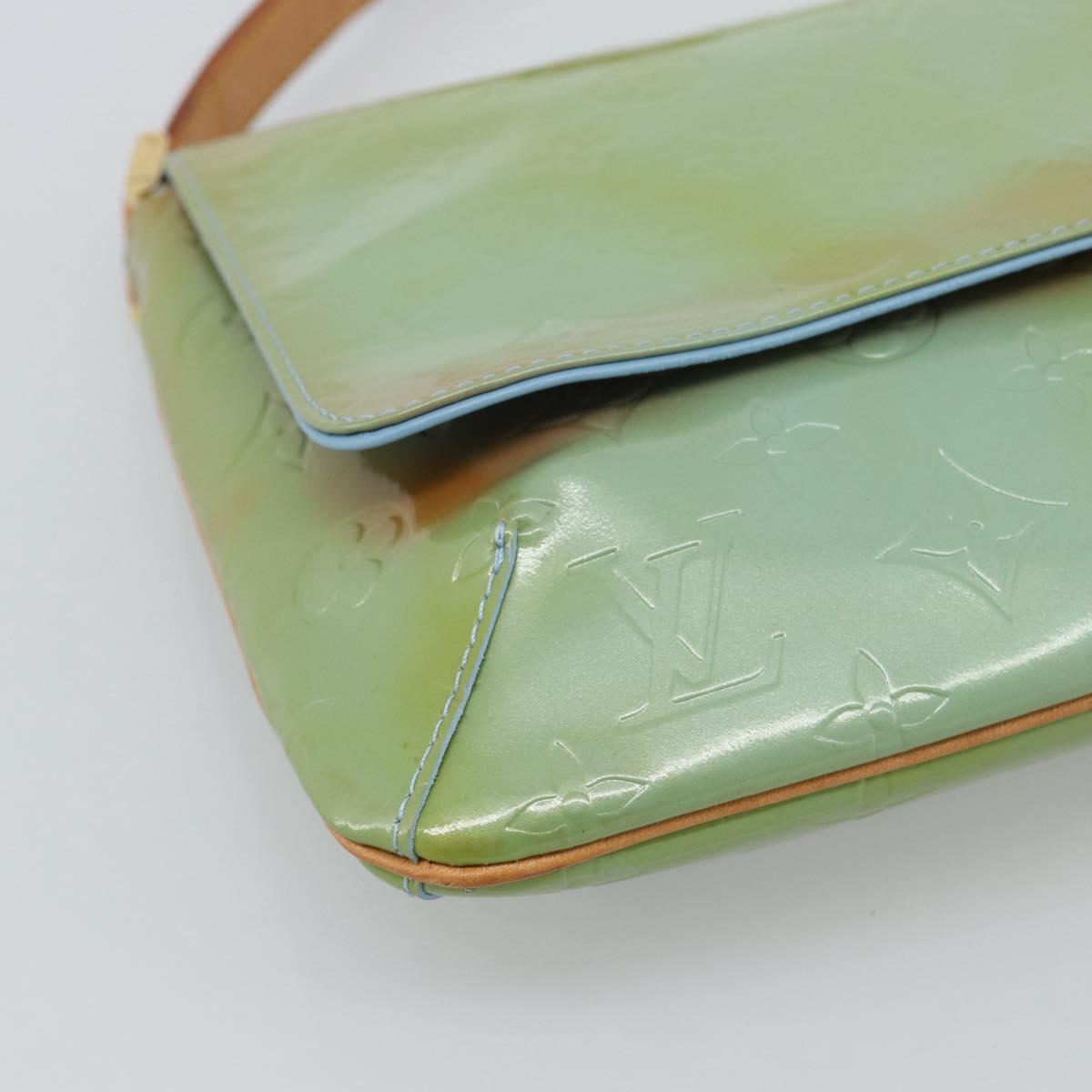 LOUIS VUITTON Monogram Vernis Thompson Street Baby Blue M91009 LV Auth ep15428