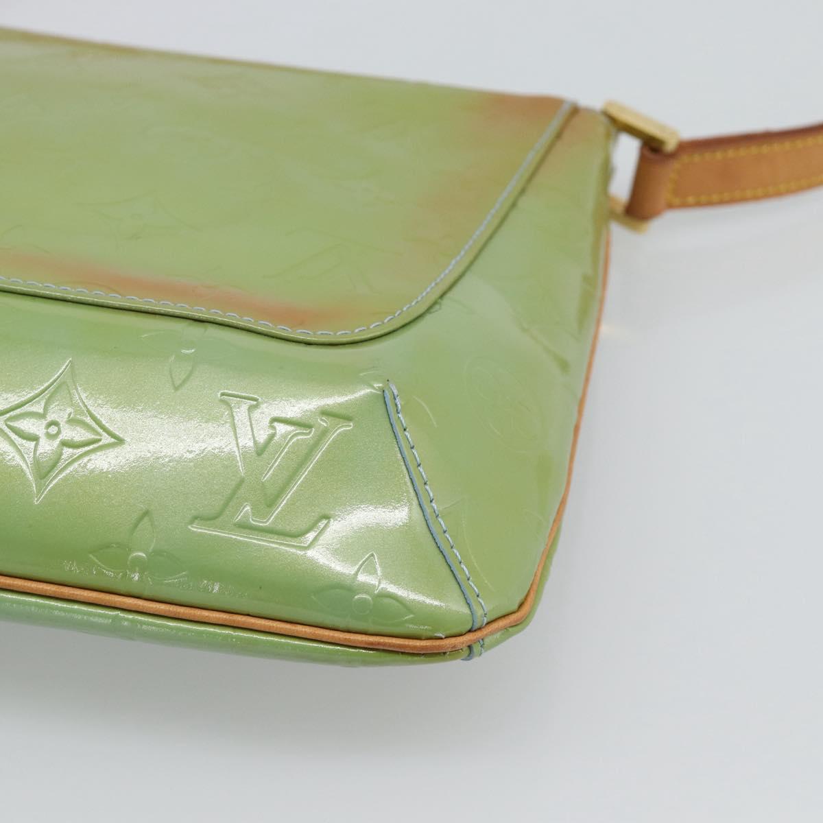 LOUIS VUITTON Monogram Vernis Thompson Street Baby Blue M91009 LV Auth ep15428