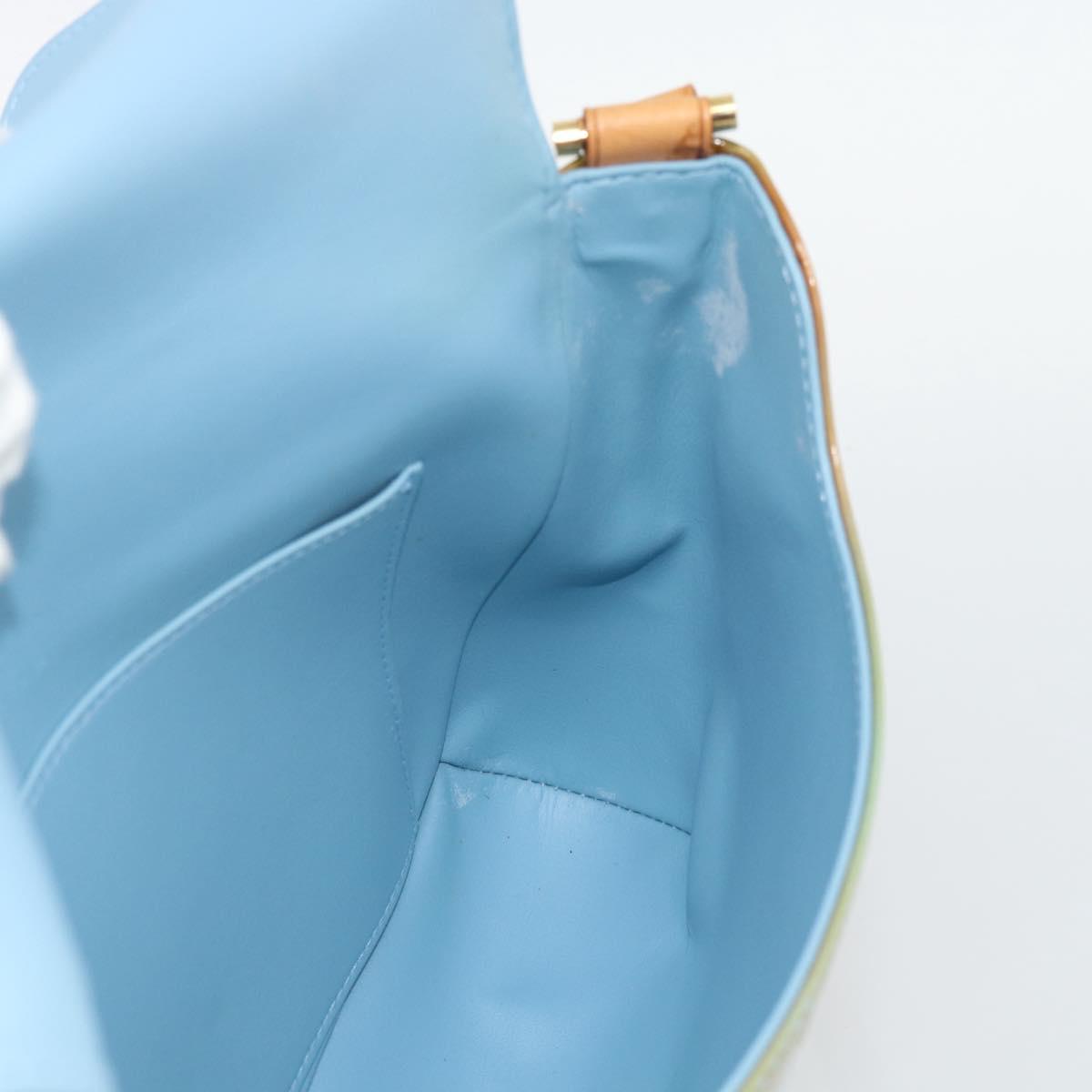LOUIS VUITTON Monogram Vernis Thompson Street Baby Blue M91009 LV Auth ep15428