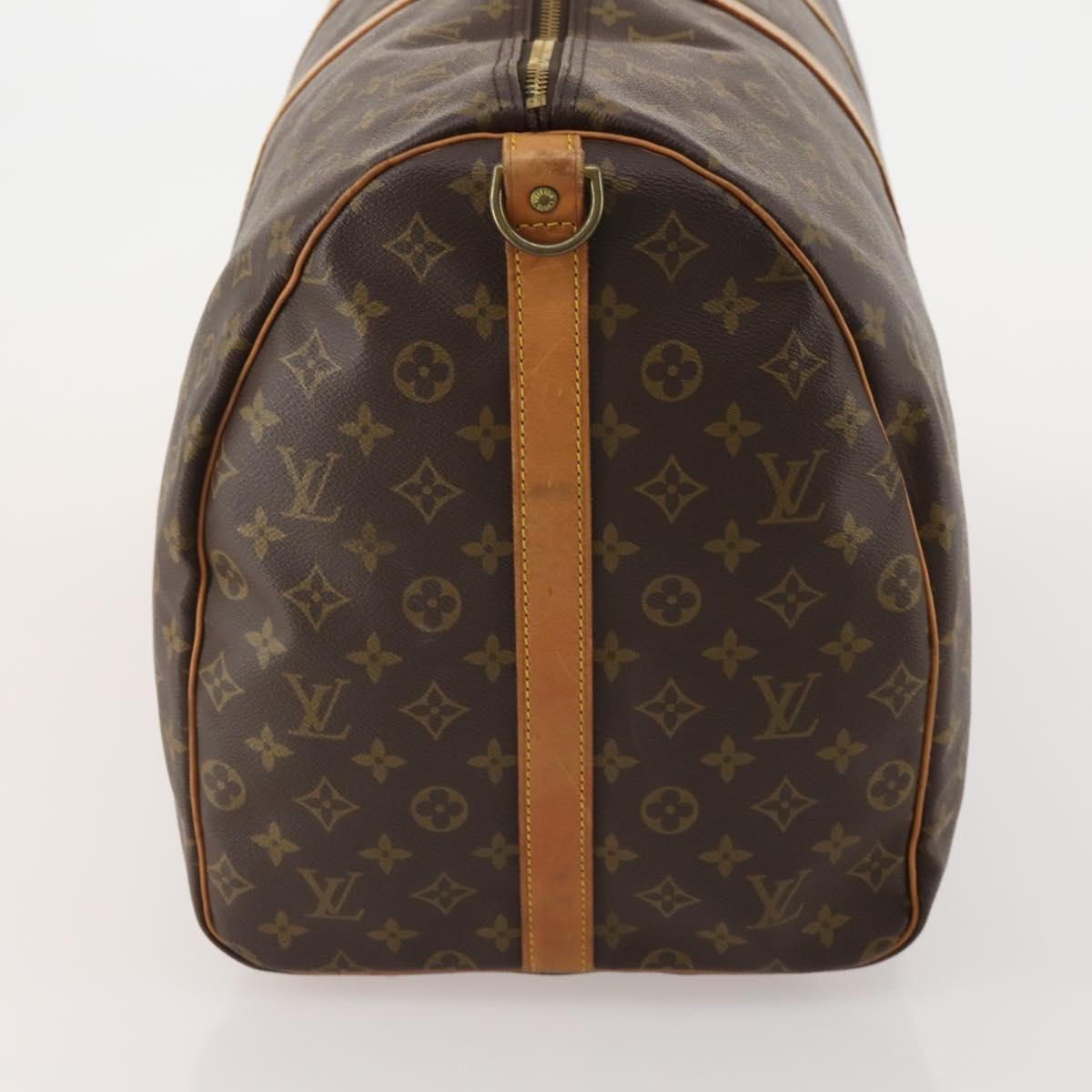 LOUIS VUITTON Monogram Keepall Bandouliere 60 Boston Bag M41412 LV Auth ep15434