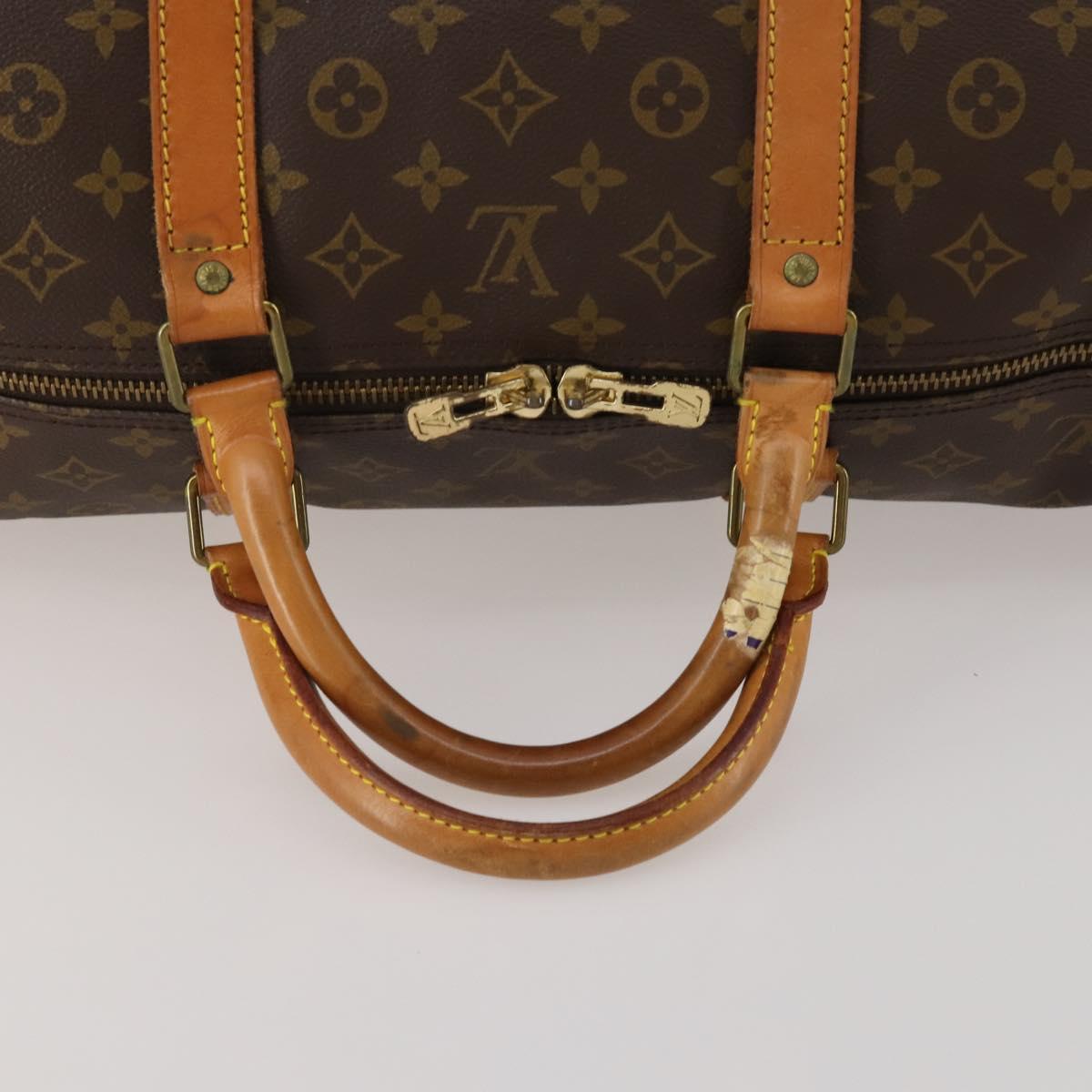 LOUIS VUITTON Monogram Keepall Bandouliere 60 Boston Bag M41412 LV Auth ep15434