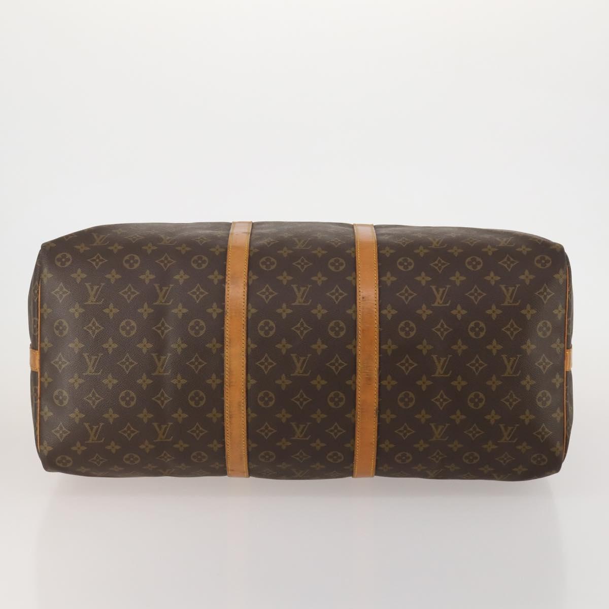 LOUIS VUITTON Monogram Keepall Bandouliere 60 Boston Bag M41412 LV Auth ep15434