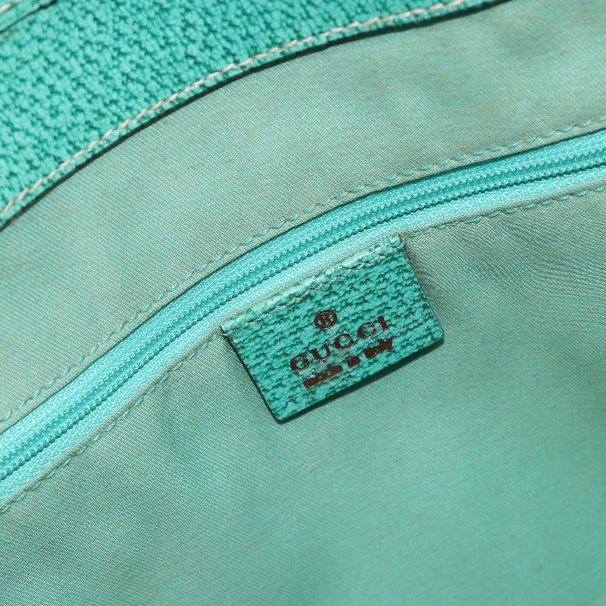 GUCCI GG Canvas Hand Bag Beige Green 113019 Auth ep15447A
