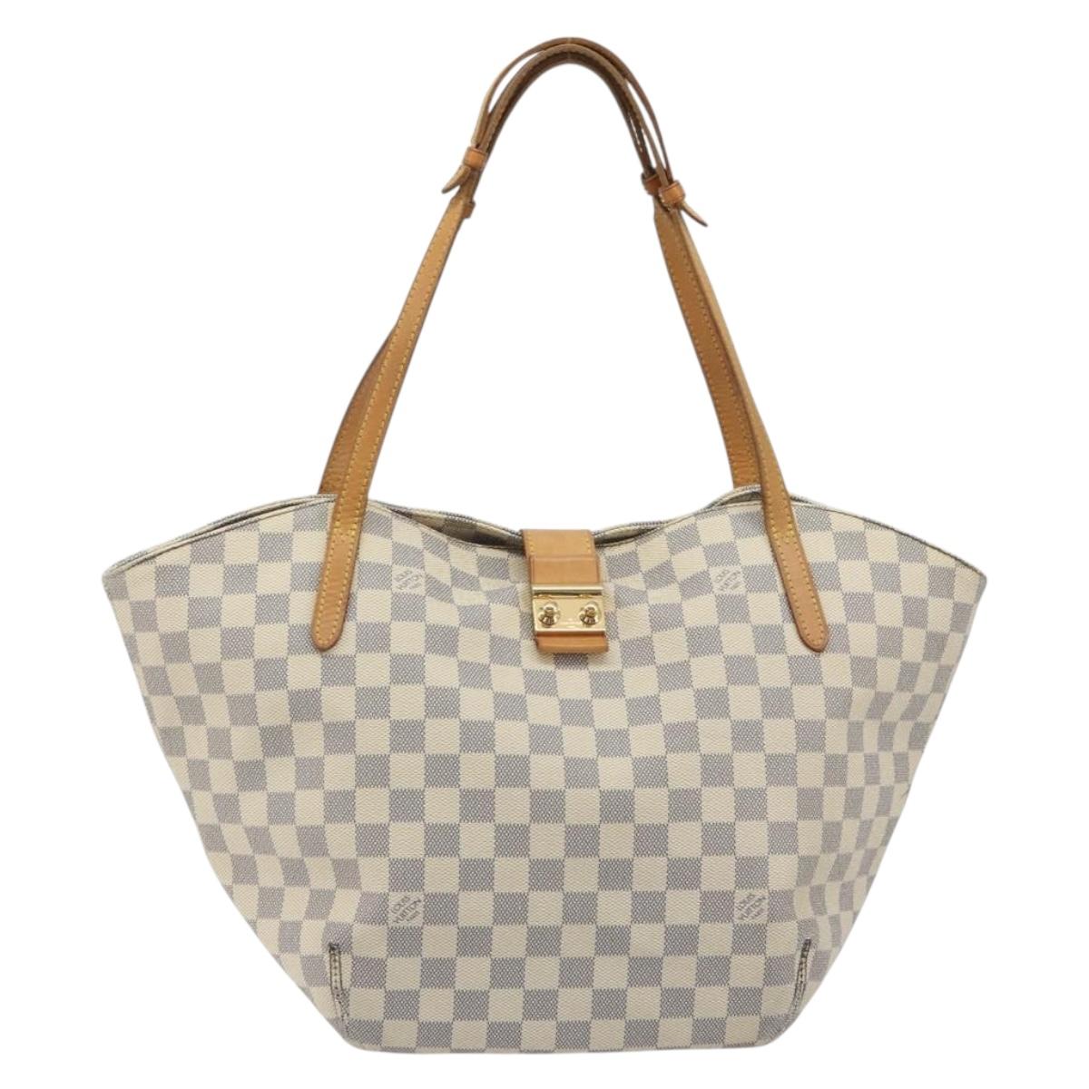 LOUIS VUITTON Damier Azur Salina PM Shoulder Bag N41208 LV Auth ep15451A