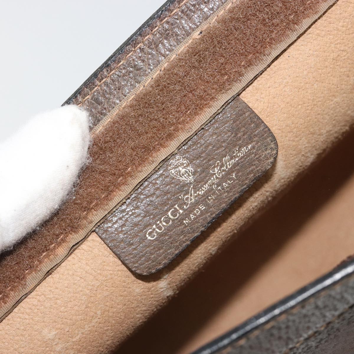 GUCCI GG Supreme Clutch Bag PVC Leather Beige 67 014 2125 Auth ep15454