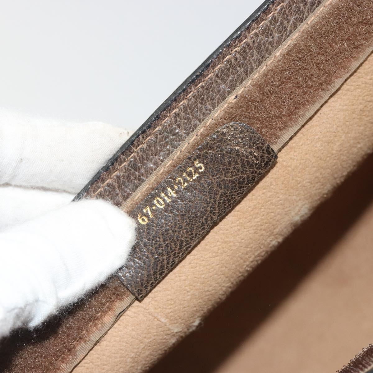 GUCCI GG Supreme Clutch Bag PVC Leather Beige 67 014 2125 Auth ep15454