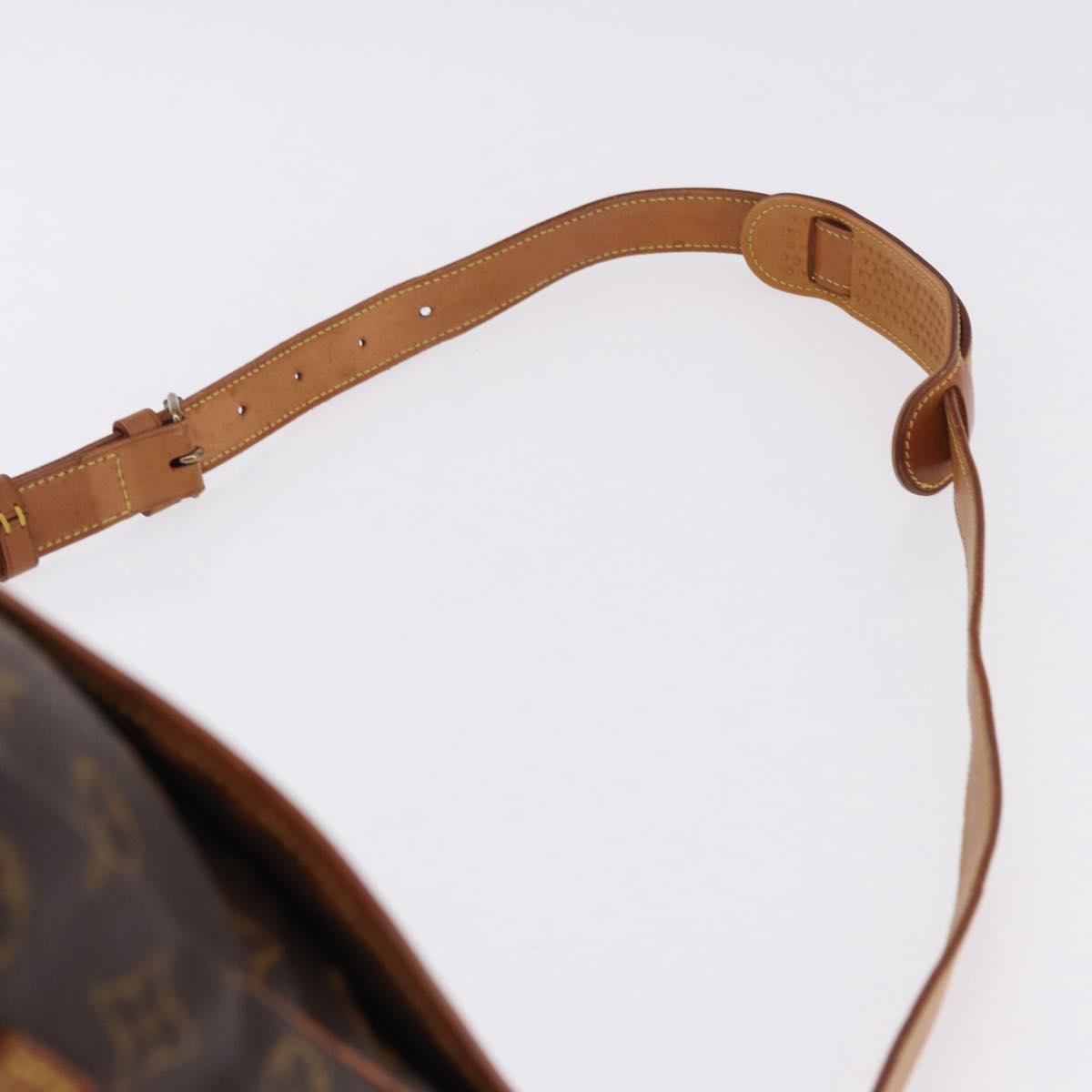 LOUIS VUITTON Monogram Saumur 35 Shoulder Bag M42254 LV Auth ep15455
