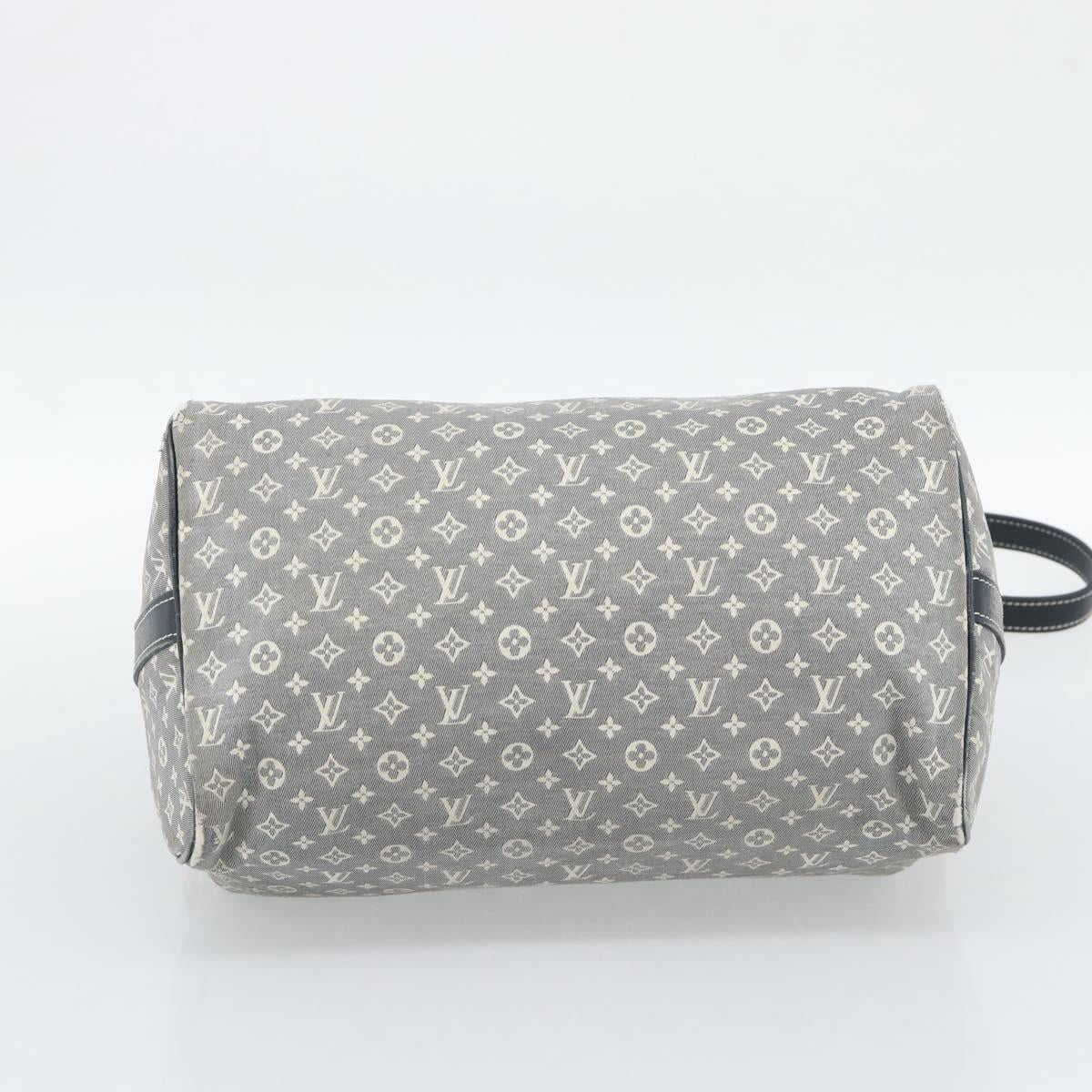 LOUIS VUITTON Monogram Idylle Speedy Bandouliere 30 Bag Navy M56703 Auth ep15457