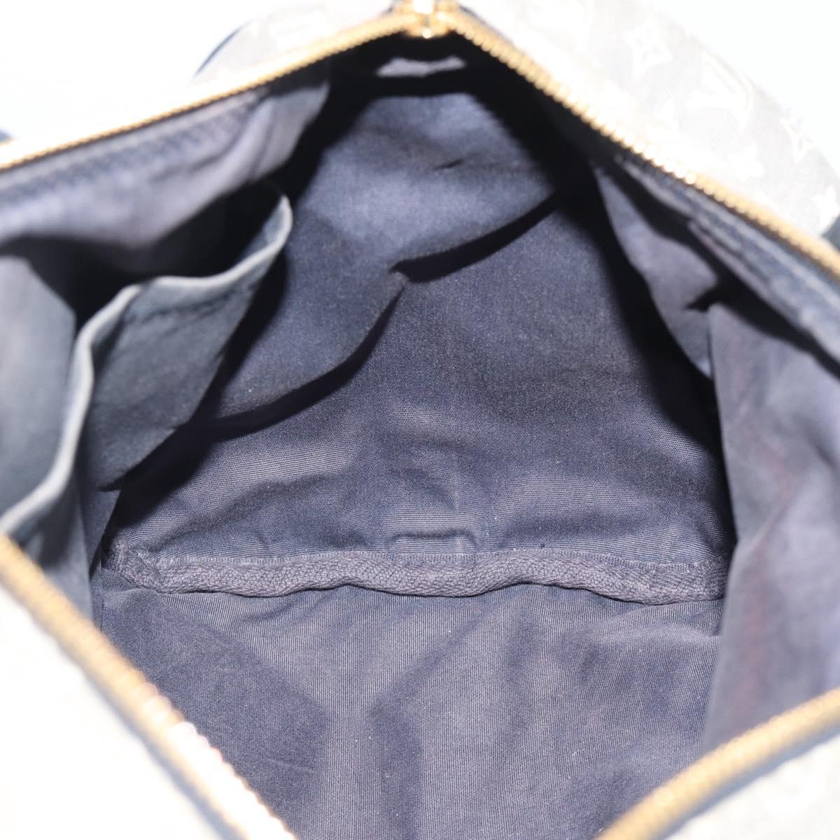 LOUIS VUITTON Monogram Idylle Speedy Bandouliere 30 Bag Navy M56703 Auth ep15457