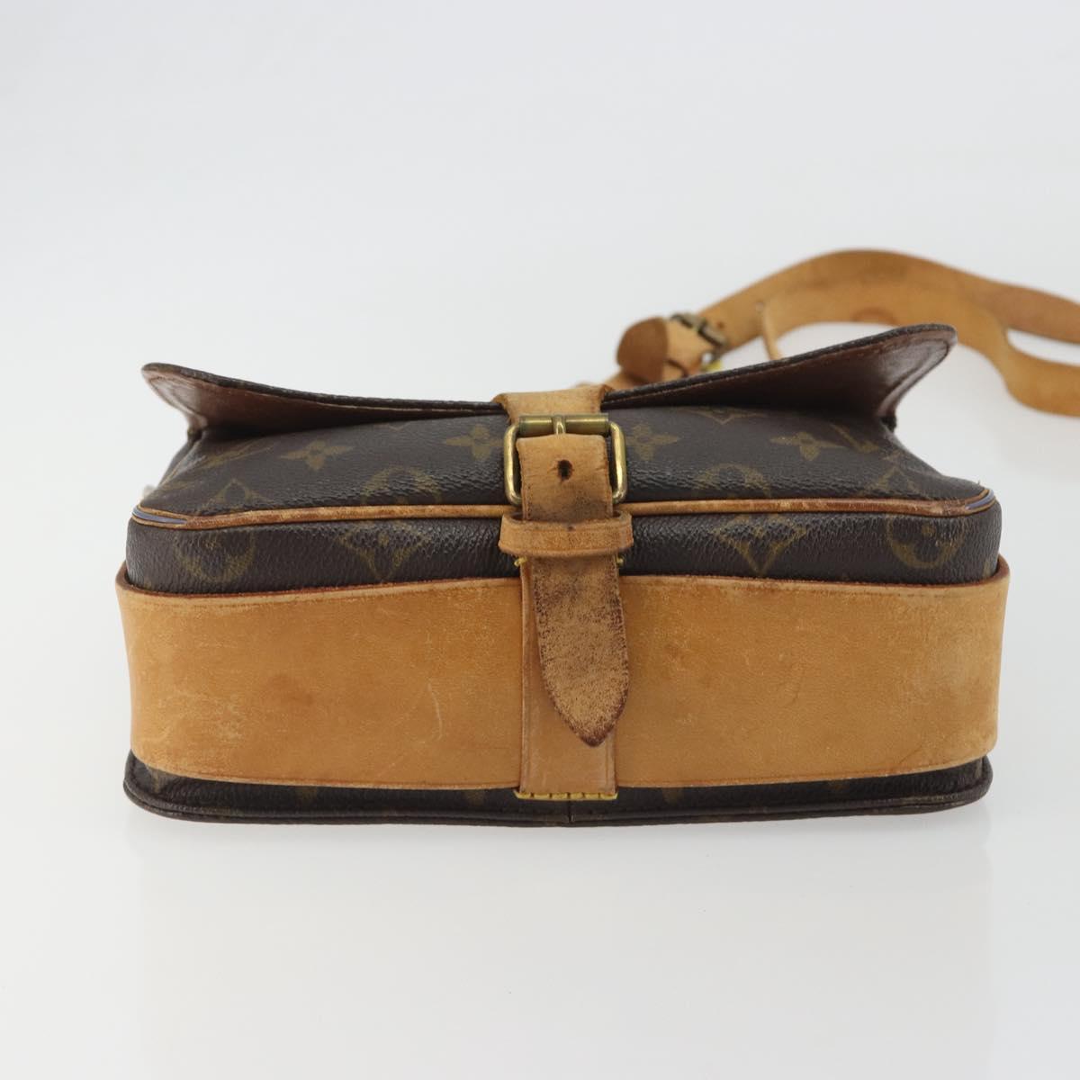 LOUIS VUITTON Monogram Cartouchiere MM Shoulder Bag M51253 LV Auth ep15462