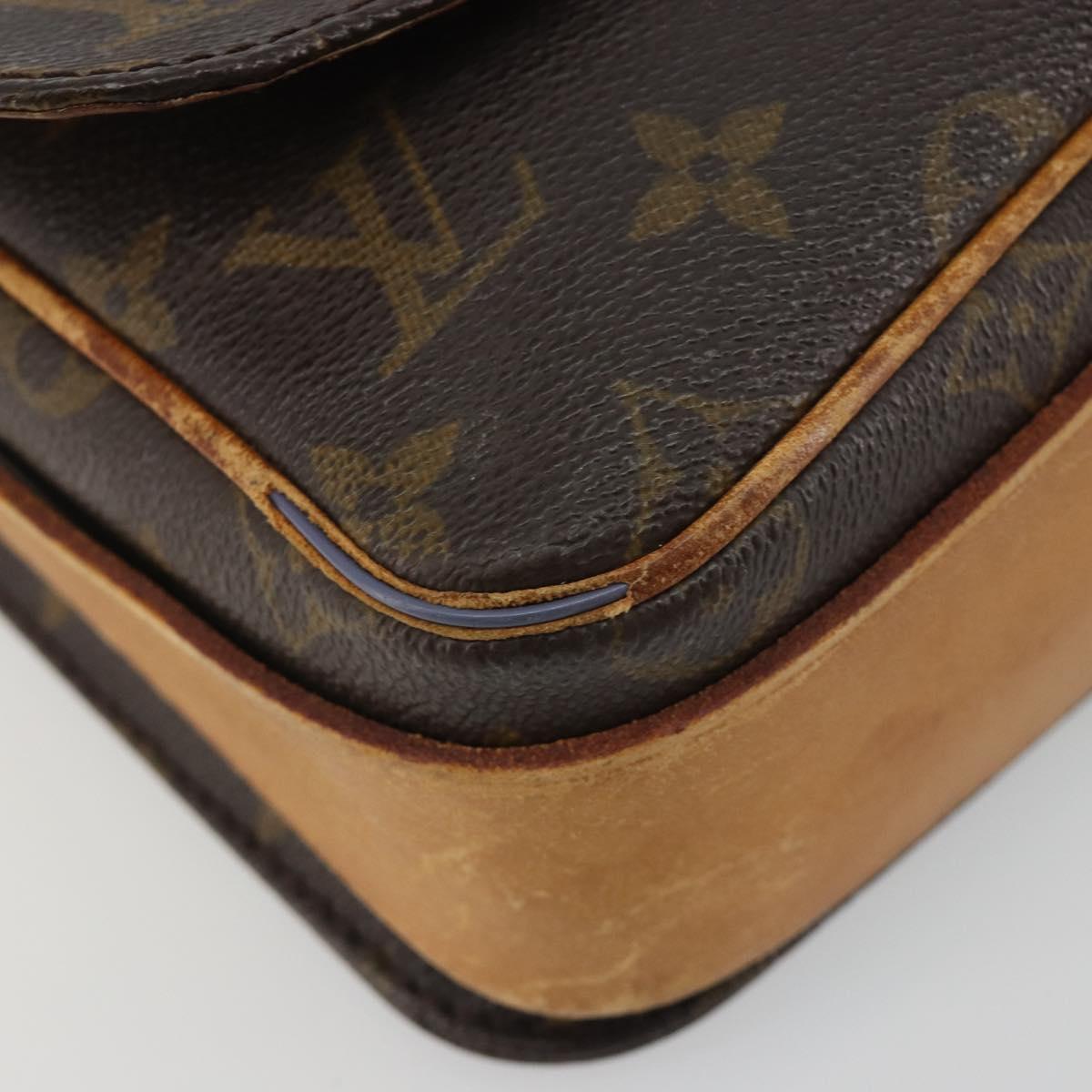 LOUIS VUITTON Monogram Cartouchiere MM Shoulder Bag M51253 LV Auth ep15462