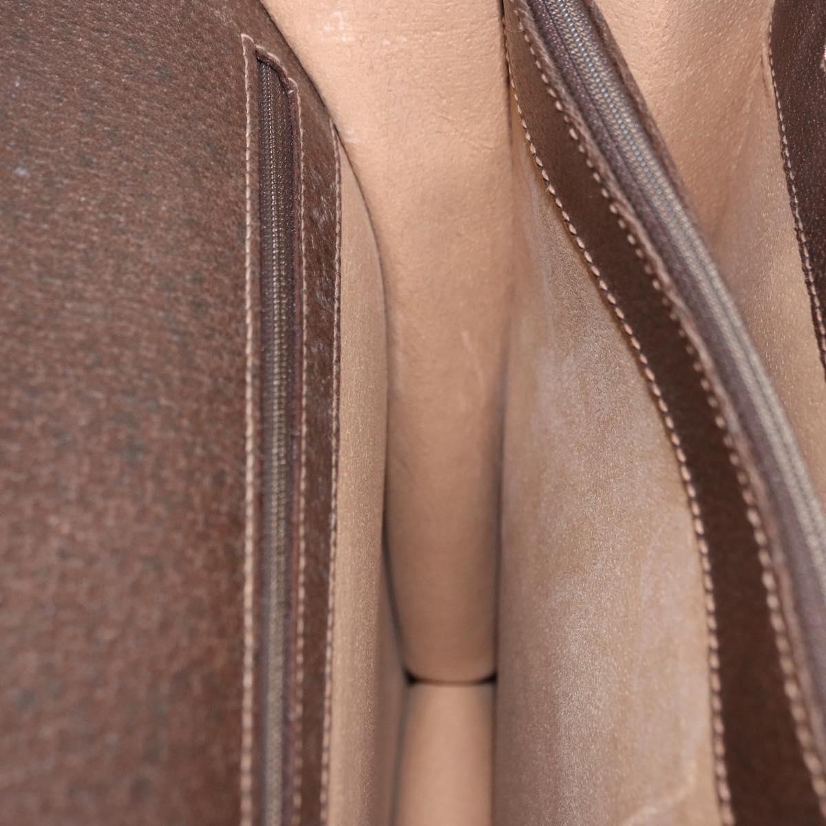 GUCCI GG Supreme Business Bag PVC Leather Beige Gold 904 20 002 Auth ep15466